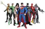 DC Comics 7pcs/set Superman Batman Wonder Woman The Flash Green Lantern Aquaman Cyborg Action Figures