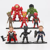 Marvel 8pcs/set Action Figures (8-10cm)