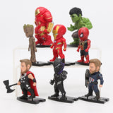 Marvel 8pcs/set Action Figures (8-10cm)