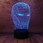 Marvel&DC Figurine 3D Illusion LED NightLight