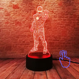 Marvel&DC Figurine 3D Illusion LED NightLight