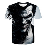 Dark Knight 3D Printed T Shirt Men Joker Face Casual O-neck Male tshirt Clown Summer Short Sleeve Cosplay Funny T shirts Pokemon