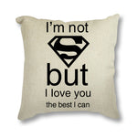 Pillow Cases with Superhero Quotes