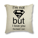 Pillow Cases with Superhero Quotes